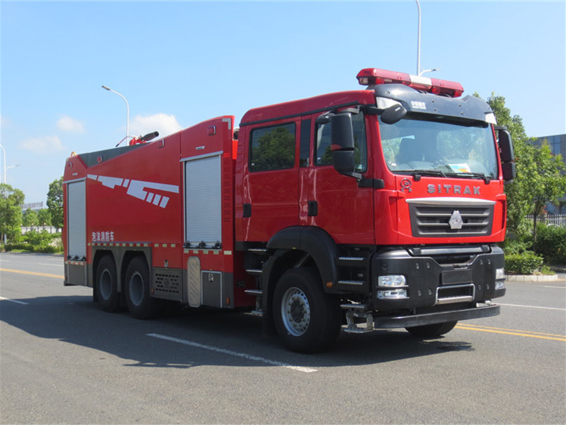豪沃后雙橋泡沫消防車(chē)(12.8噸)圖片